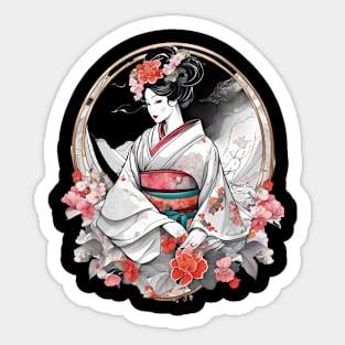 Geisha Girl Sticker